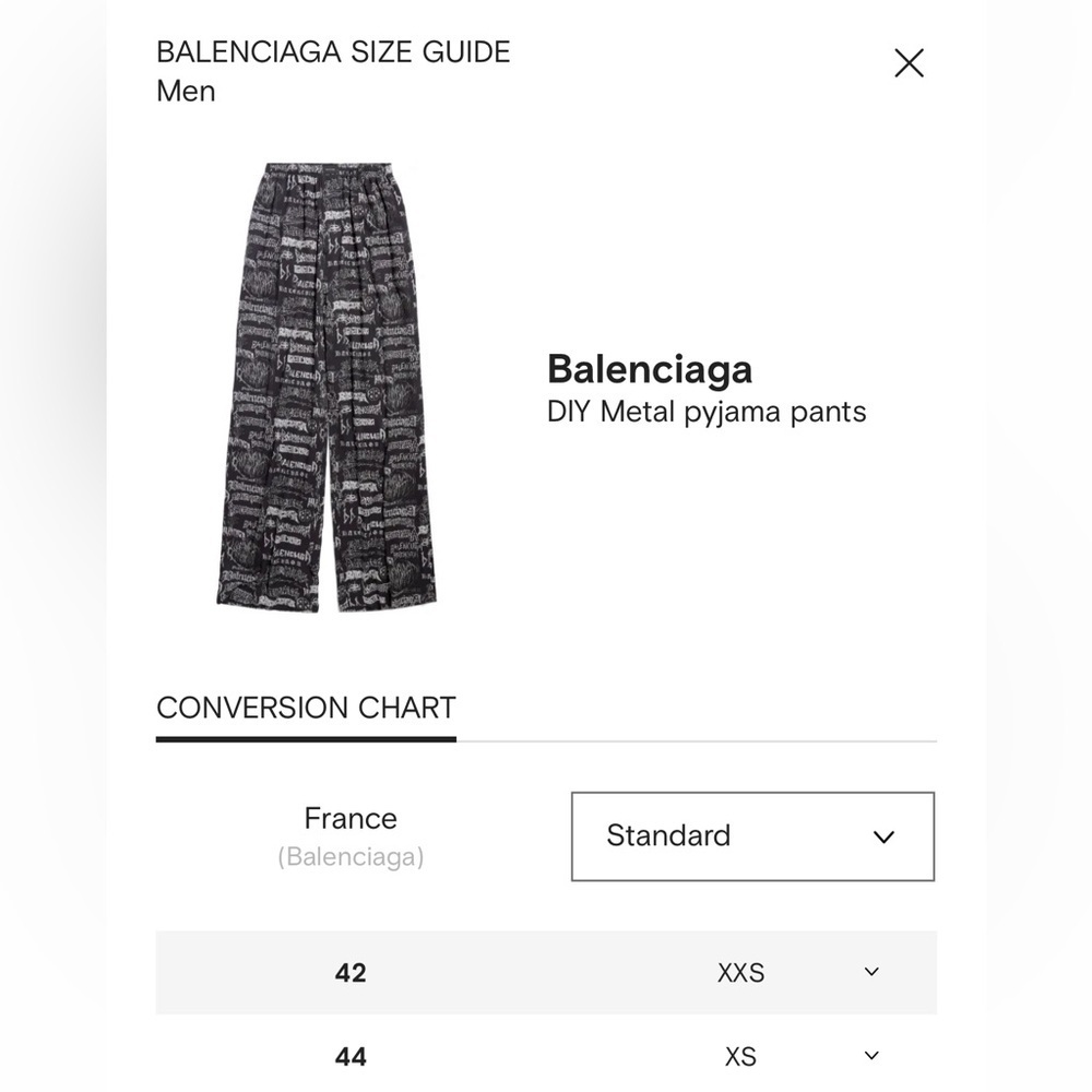 Balenciaga logo repeat pajama pants- size 44 - Picture 11 of 11